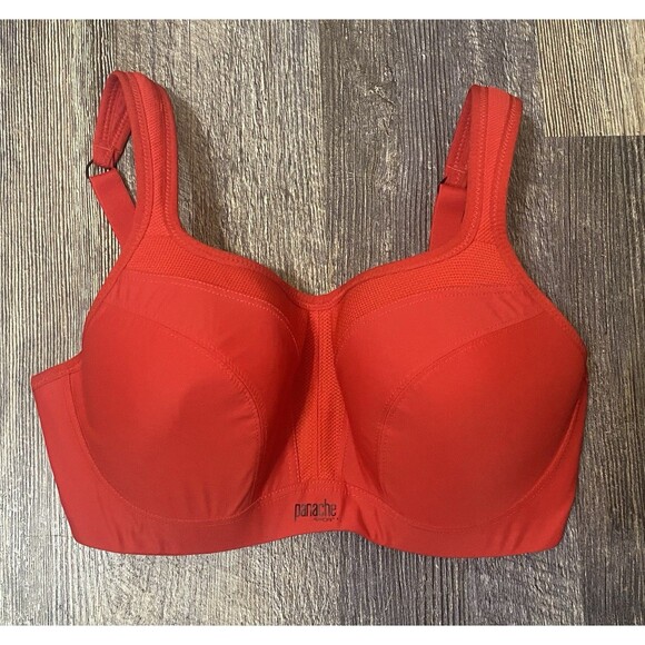 Panache Power Sports Bra Underwire High Impact 32E Style 5021A Red Workout Gym - Picture 2 of 7